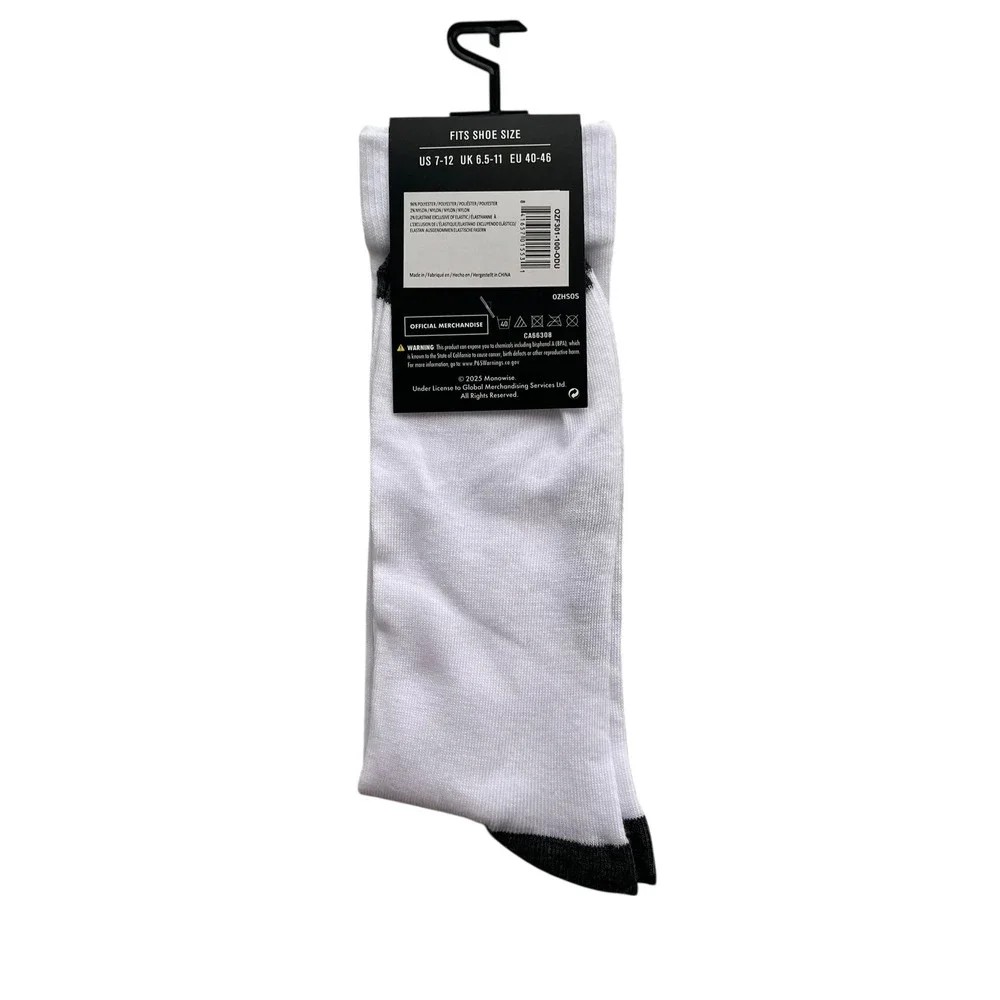 Ozzy Osbourne Black White Crew Socks One Size 2025 Monowise Official Merchandise